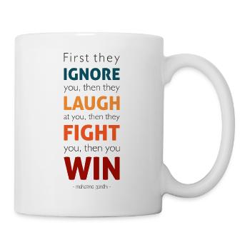 Dann gewinnst du - Tasse - Weiß - Rechts