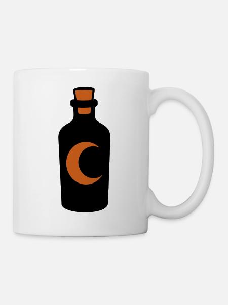 Halbmond Zaubertrank Flasche - Tasse - Weiß