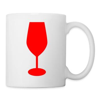 Whisky Glas - Tasse - Weiß - Rechts