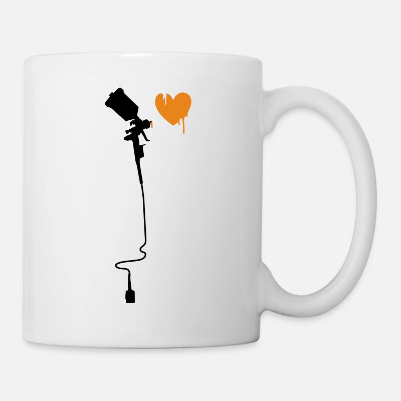 airbrushherz_2f - Mug blanc - blanc