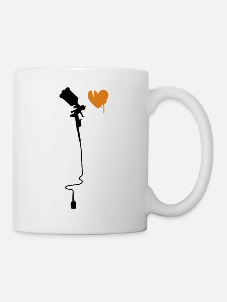 airbrushherz_2f - Mug blanc - blanc