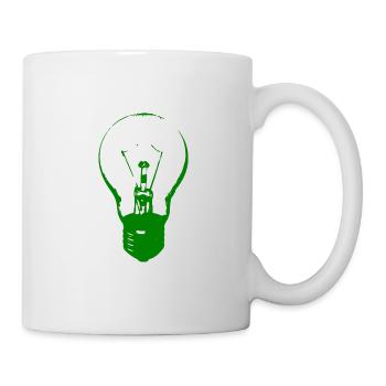 Glühbirne - Tasse - Weiß - Rechts