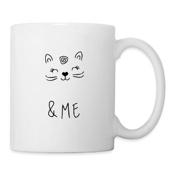 chat moi - chat - chat - chemise - Mug blanc - blanc - Droite