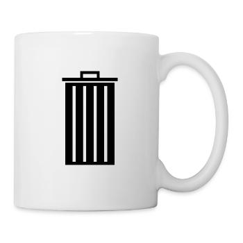 Garbage can Trash can Recycle Bin - Mug - white - Right