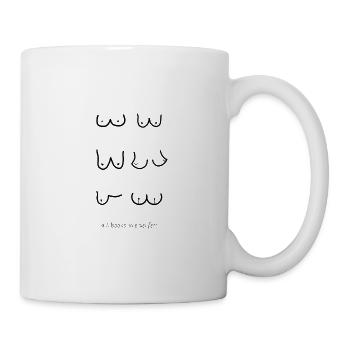 All Boobs are perfect - Jede Brust ist perfekt - Tasse - Weiß - Rechts