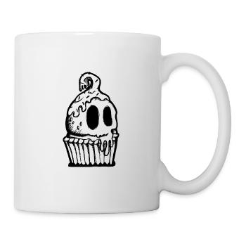 Muffin Halloween Gruselig - Tasse - Weiß - Rechts