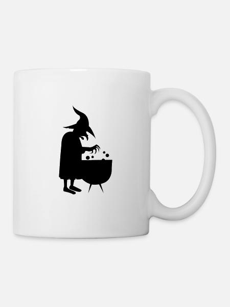 hexe - Tasse - Weiß