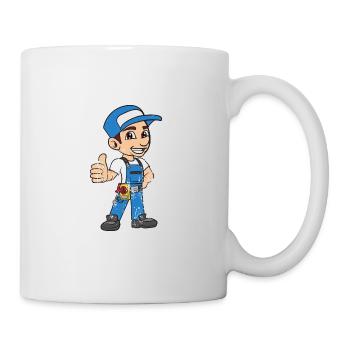 Électricien rétro vintage style grunge - Mug blanc - blanc - Droite