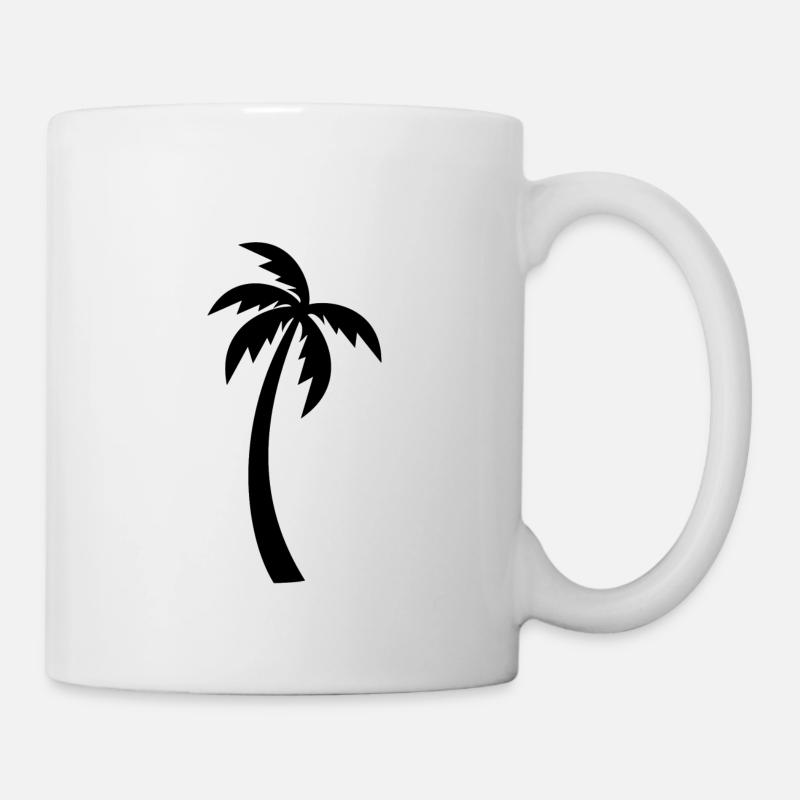 Palme - Tasse - Weiß