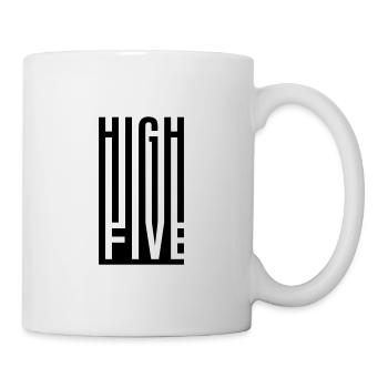HIGH FIVE. SLAP HANDS. - Mug - white - Right