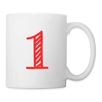 1. 1 YEAR. 1st ANNIVERSARY. 1 YEAR BIRTHDAY - Mug - white - Right