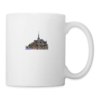 Peinture, vacances au mont, mer et plage - Mug blanc - blanc - Droite