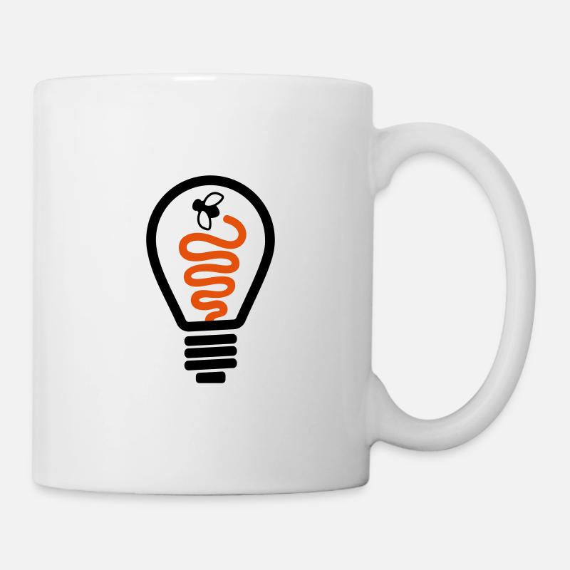 Ampoule - Mug blanc - blanc
