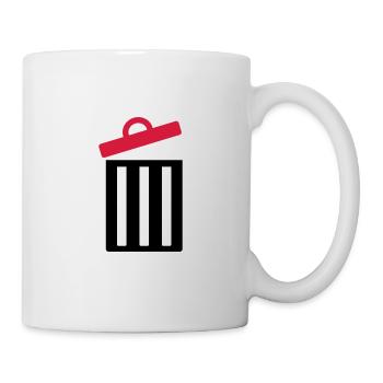 Dustbin - Mug - white - Right