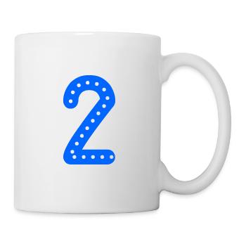 2 JAHRE. 2. JAHRESTAG. GEBURTSTAG 2 JAHRE. 2 - Tasse - Weiß - Rechts