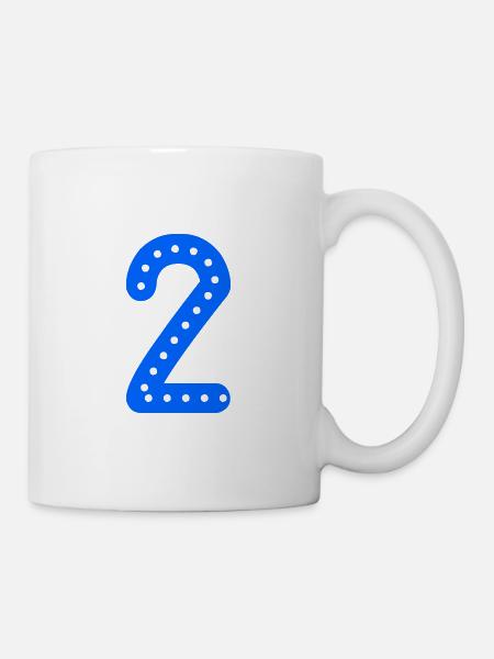 2 JAHRE. 2. JAHRESTAG. GEBURTSTAG 2 JAHRE. 2 - Tasse - Weiß