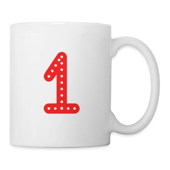 1 YEAR. 1st BIRTHDAY. BIRTHDAY 1 YEAR. 1 - Mug - white - Right