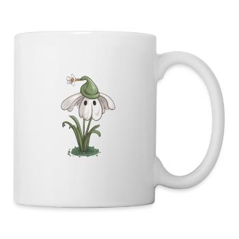 Schneeglöckchen Pflanze süß - Tasse - Weiß - Rechts