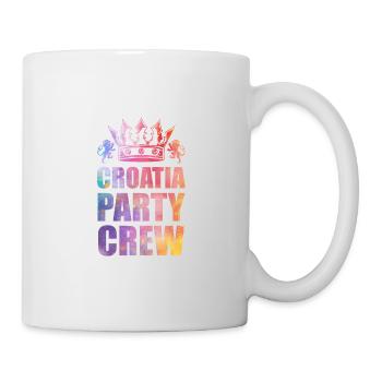 Croatia Party Crew Spruch - Tasse - Weiß - Rechts