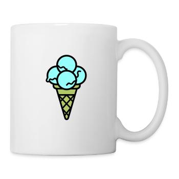 Eicreme Eis Lecker - Tasse - Weiß - Rechts