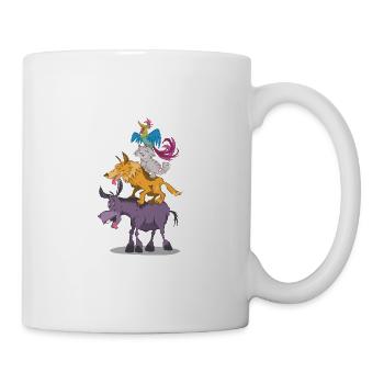 Musiciens de la ville de Brême : des tas d’aventures ! - Mug blanc - blanc - Droite
