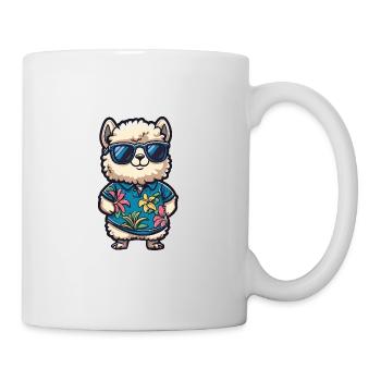 Alpaca Llama Comic Holiday - Mug - white - Right