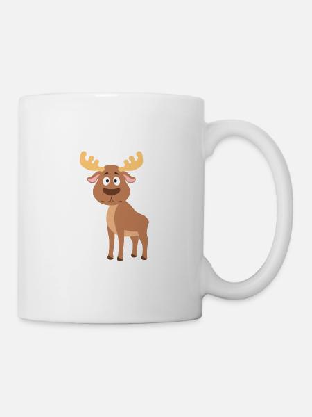 Elch - Tasse - Weiß