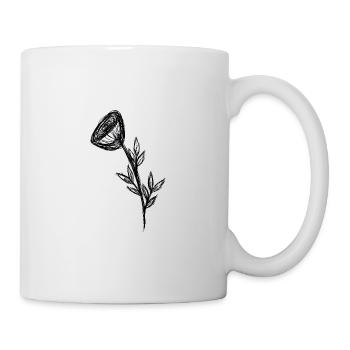 Rose - Tasse - Weiß - Rechts