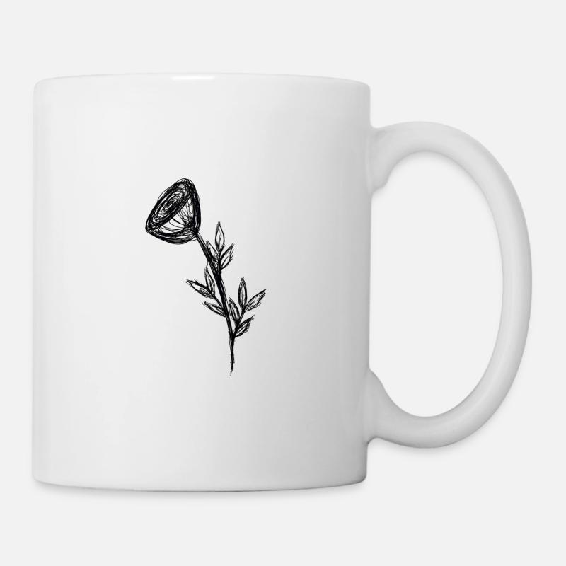 Rose - Tasse - Weiß