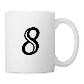 Decorated Number 8 Eight - Mug - white - Right