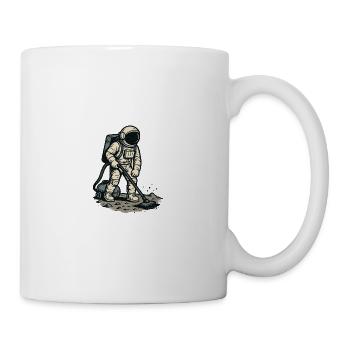 Astronaut and the vacuum cleaner - Mug - white - Right