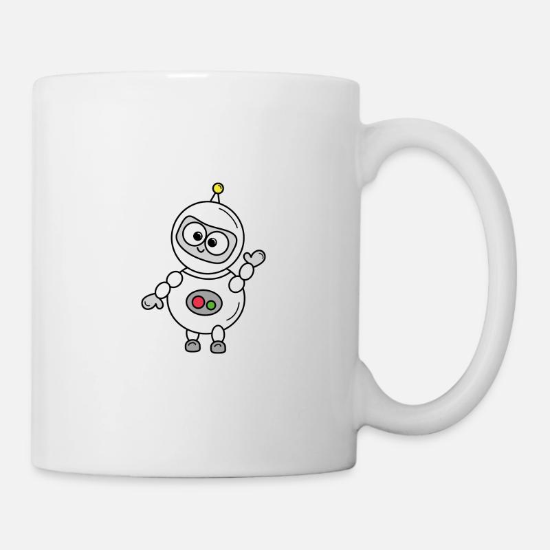 Roboter - Tasse - Weiß