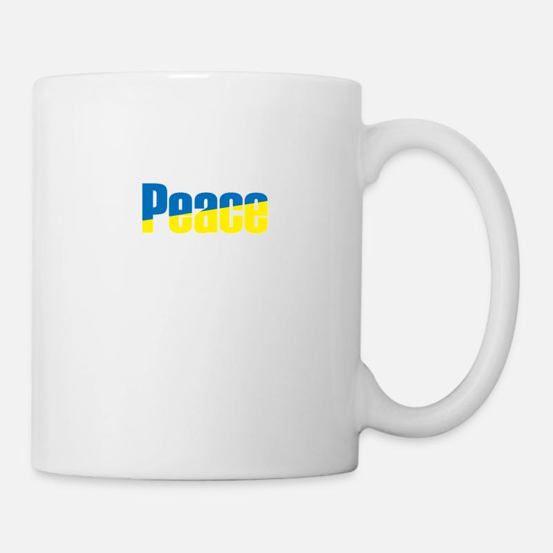 Peace Ukraine - Tasse - Weiß