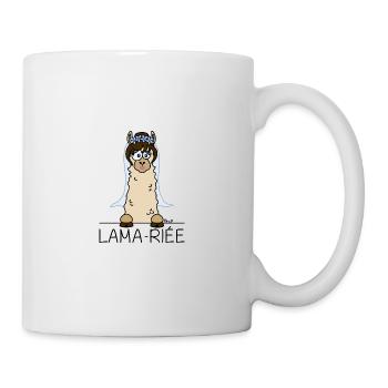 Lama, Lama-riée, Mariage, EVJF, mariée - Mug blanc - blanc - Droite