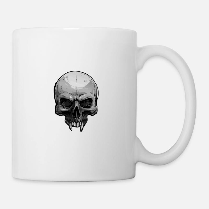 Crâne vempire halloween - Mug blanc - blanc