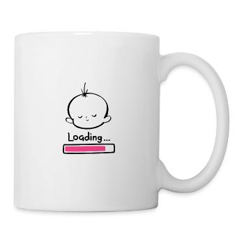 Conception minimale de chargement des bébés - Mug blanc - blanc - Droite