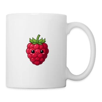 Kawaii Himbeere Geschenkidee Weihnachten  - Tasse - Weiß - Rechts