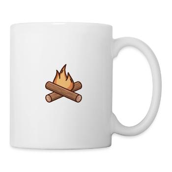 Campfire Fire Drawing - Mug - white - Right