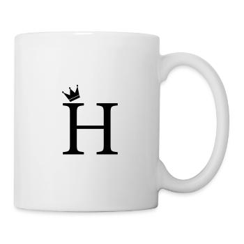 H Monogramme Couronne - Mug blanc - blanc - Droite
