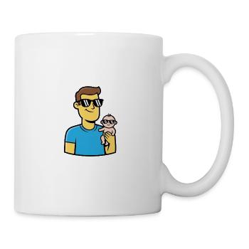 Papa & Baby | Cooles Vater & Kind Partnerlook - Tasse - Weiß - Rechts