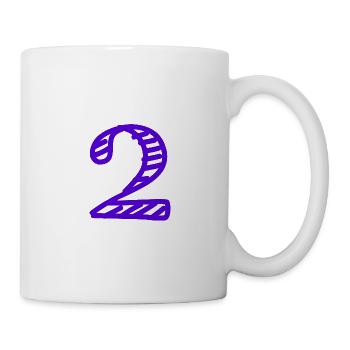2 JAHRE. 2. JUBILÄUM. GEBURTSTAG 2 JAHRE. 2 - Tasse - Weiß - Rechts