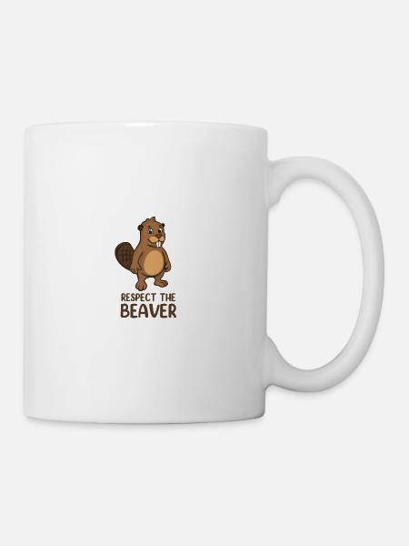 Respectez le castor - Mug blanc - blanc