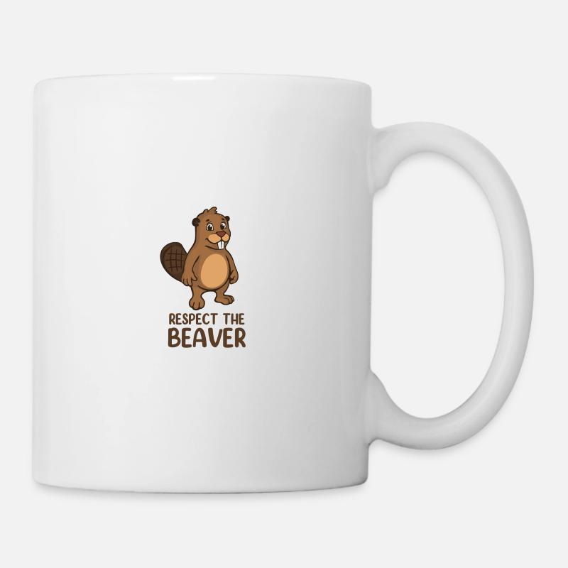 Respectez le castor - Mug blanc - blanc