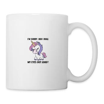 Je suis désolé d’avoir levé les yeux au ciel - Mug blanc - blanc - Droite
