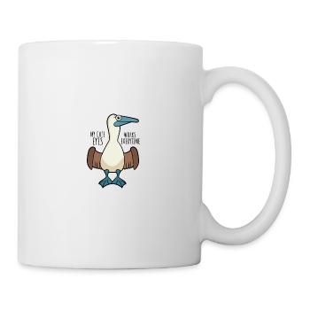 Niedlicher Seevogel Blaufußtölpel Galapagos Vogel - Tasse - Weiß - Rechts