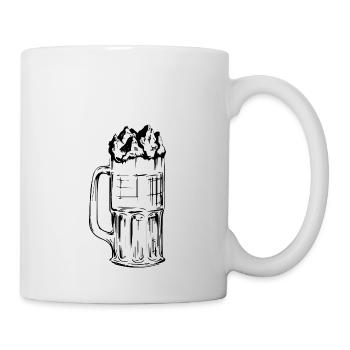 Bière - Montagne - (13) - Mug blanc - blanc - Droite