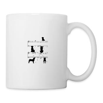 Notes de musique Cane Corso - Mug blanc - blanc - Droite