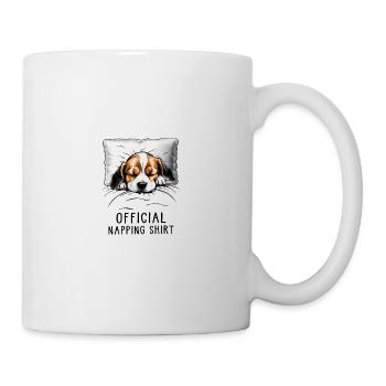 Beagle Chemise de sieste officielle - Mug blanc - blanc - Droite