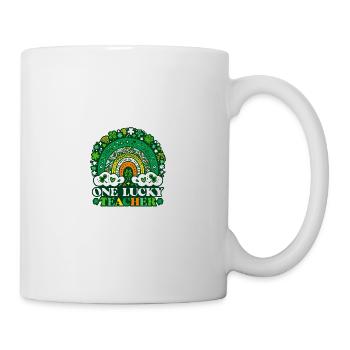 One Lucky Teacher - Tasse - Weiß - Rechts