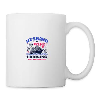 Mari Femme Partenaires de croisière pour la vie - Mug blanc - blanc - Droite